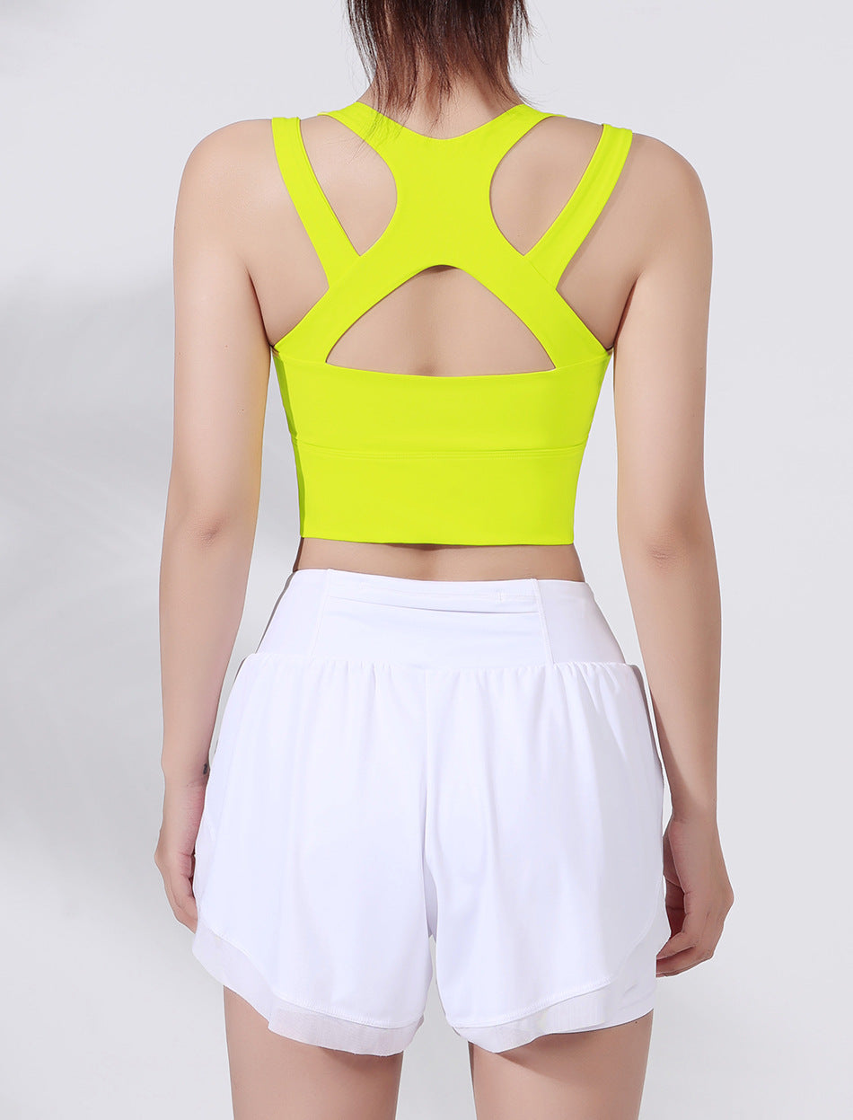 Front Zipper Sports Bra