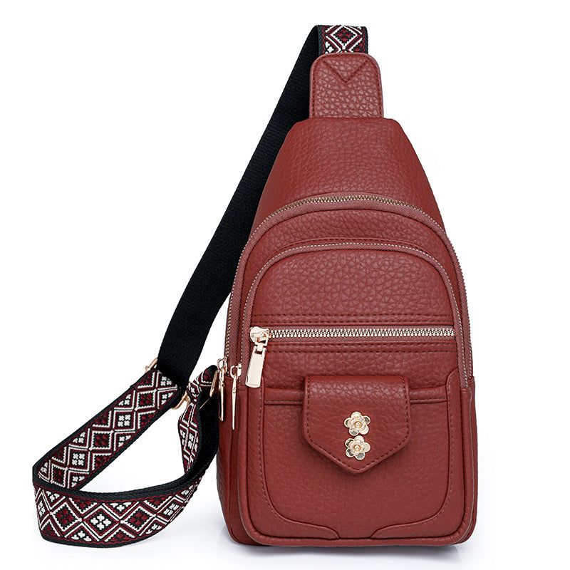 Faux Leather Crossbody Bag