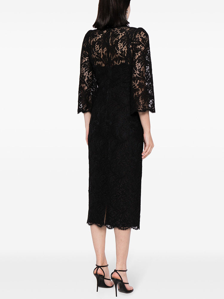Bead Diamond Lace Dress