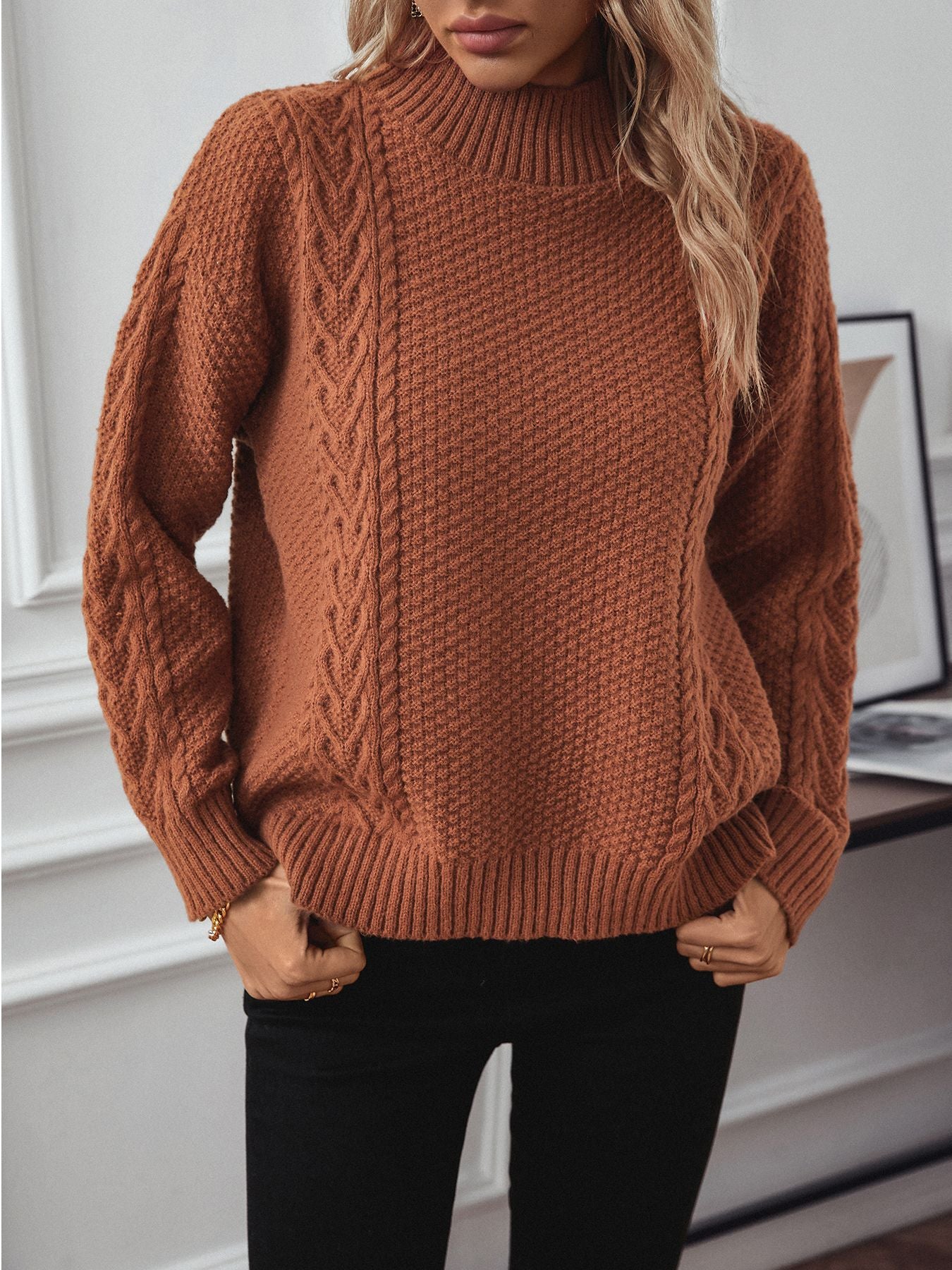 Half Turtleneck Sweater