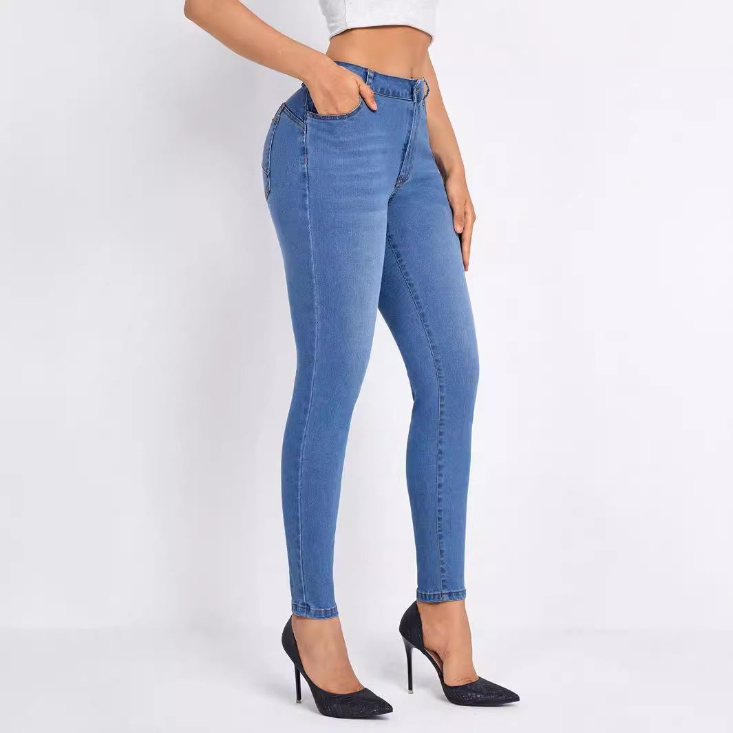 Blue Tight Stretch Skinny Jeans