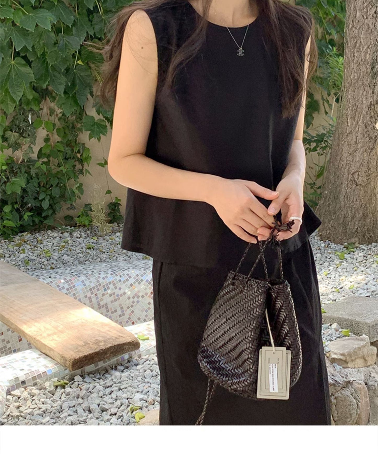 Sleeveless Cotton Linen Top