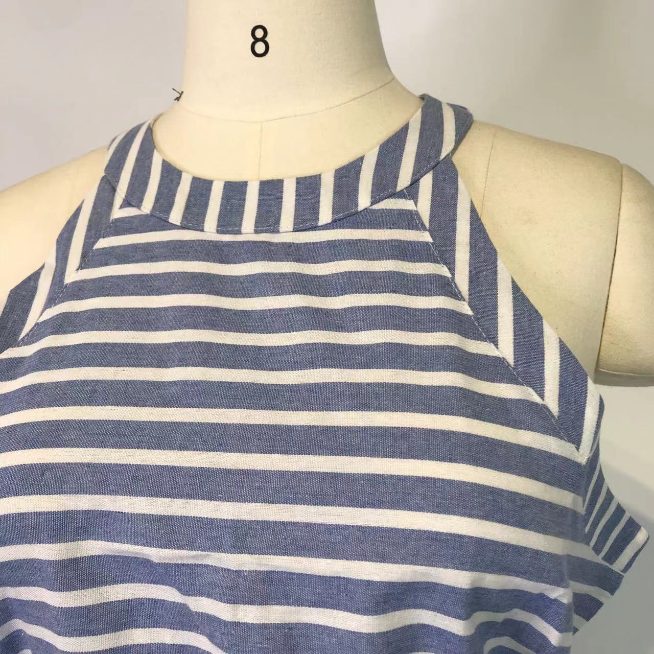 Striped Halter Romper