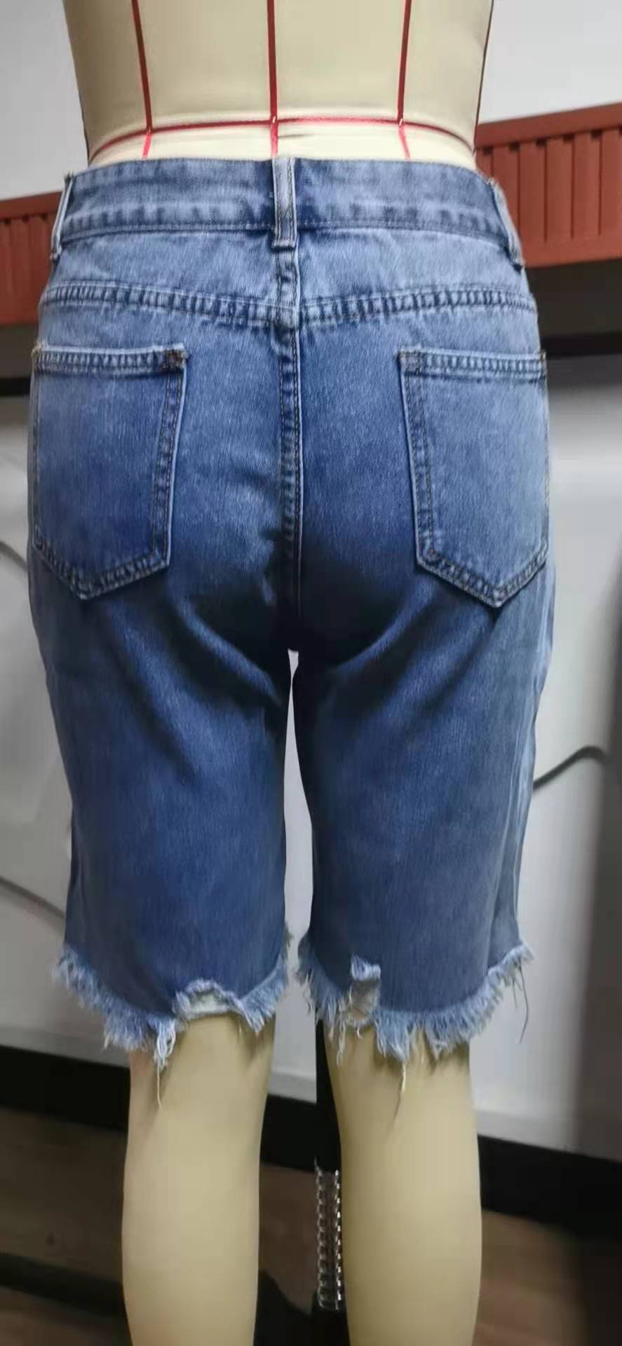 Summer Denim Frayed Hem