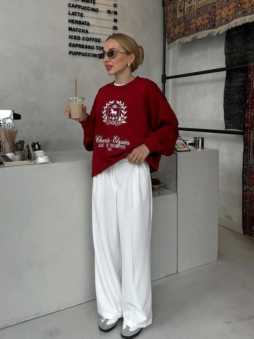 Soft French Burgundy Sweatshirt