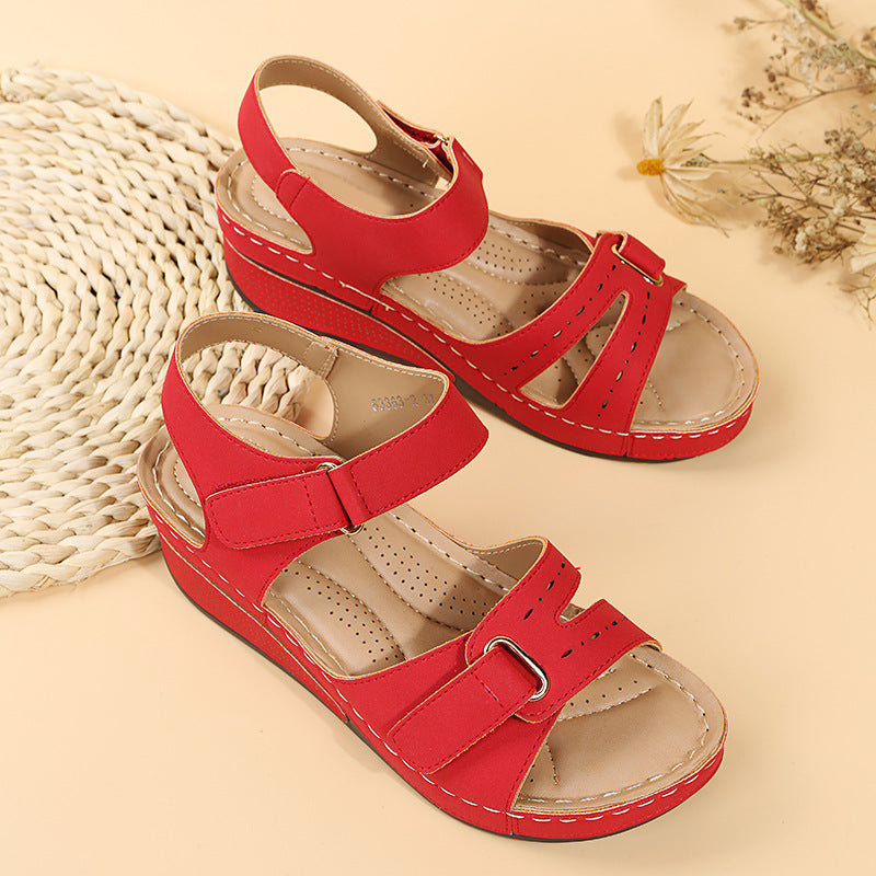 Velcro Wedge Sandals