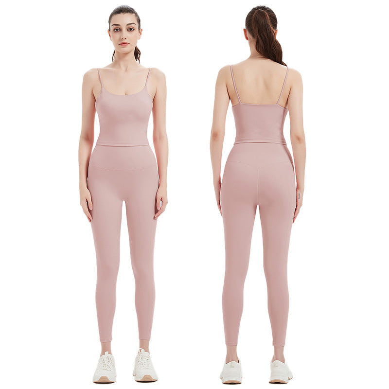 Sportswear Two Piece Set with Chest pad