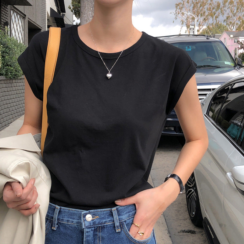 Cotton round Neck Loose T shirt