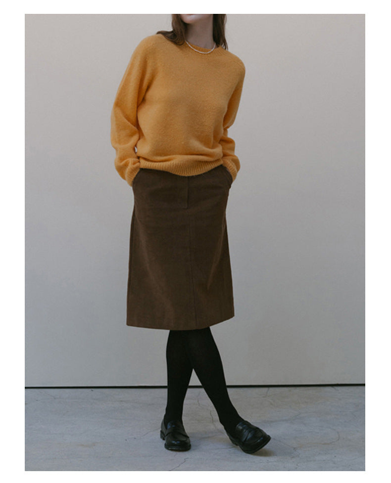 Midi Corduroy Skirt