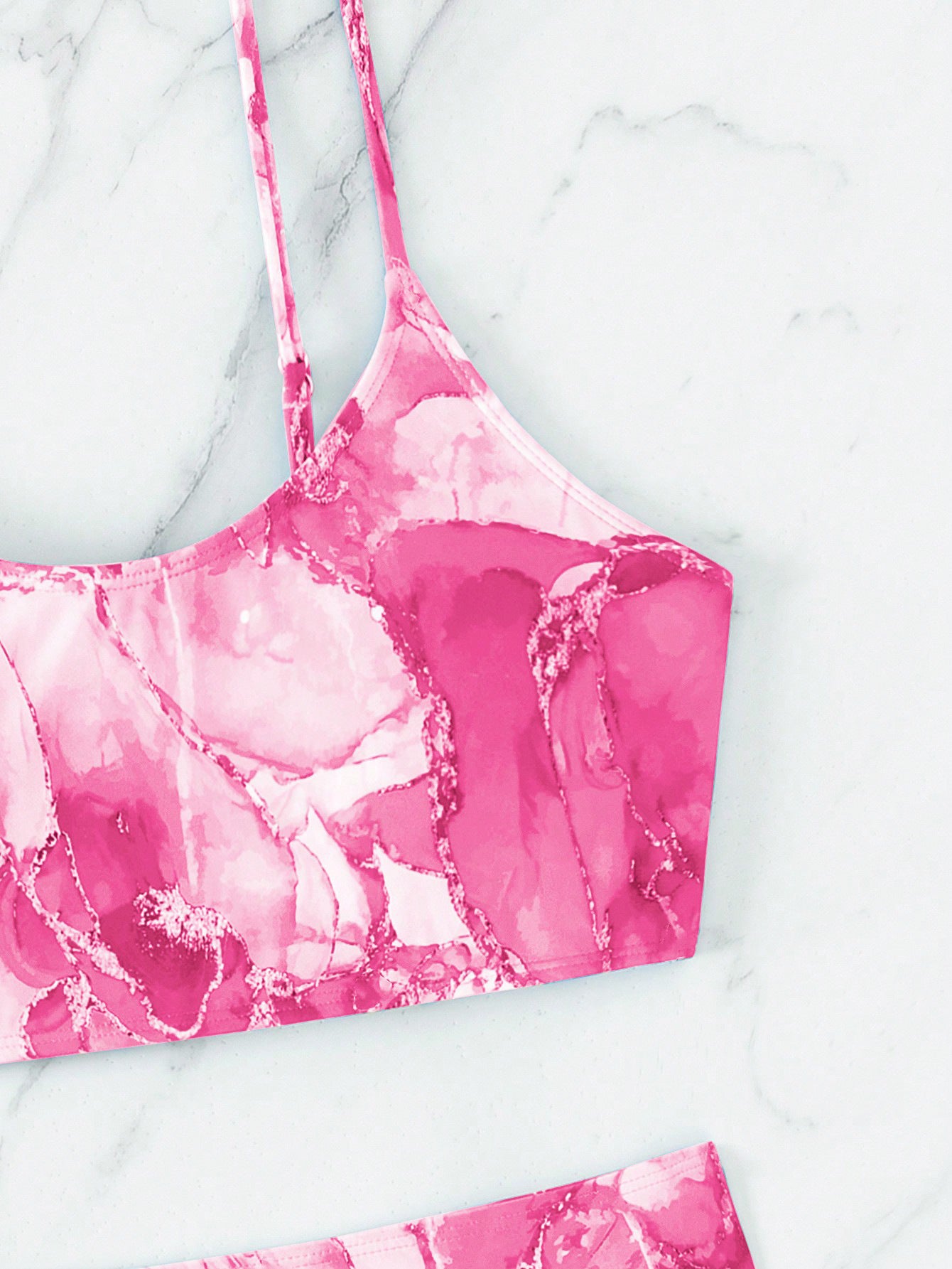 Tie Dyed Split Printed Bikini