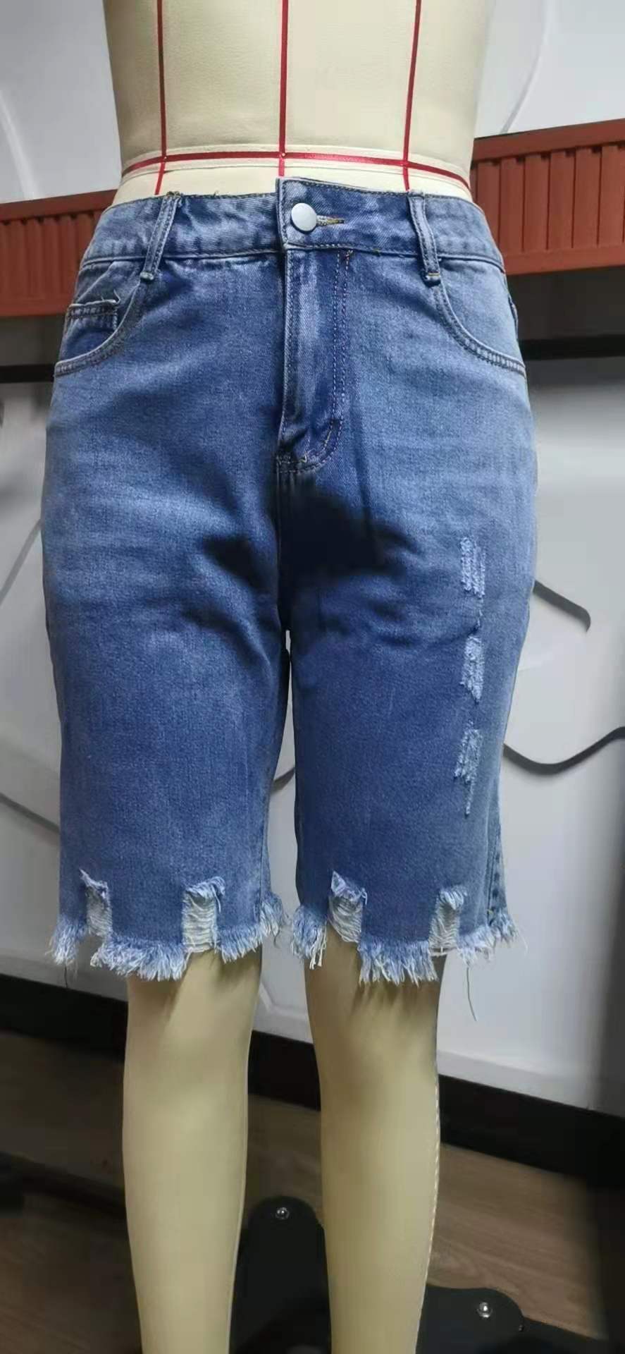 Summer Denim Frayed Hem