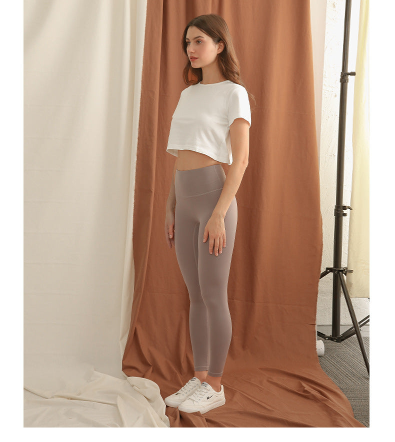 Cropped Cotton T shirt
