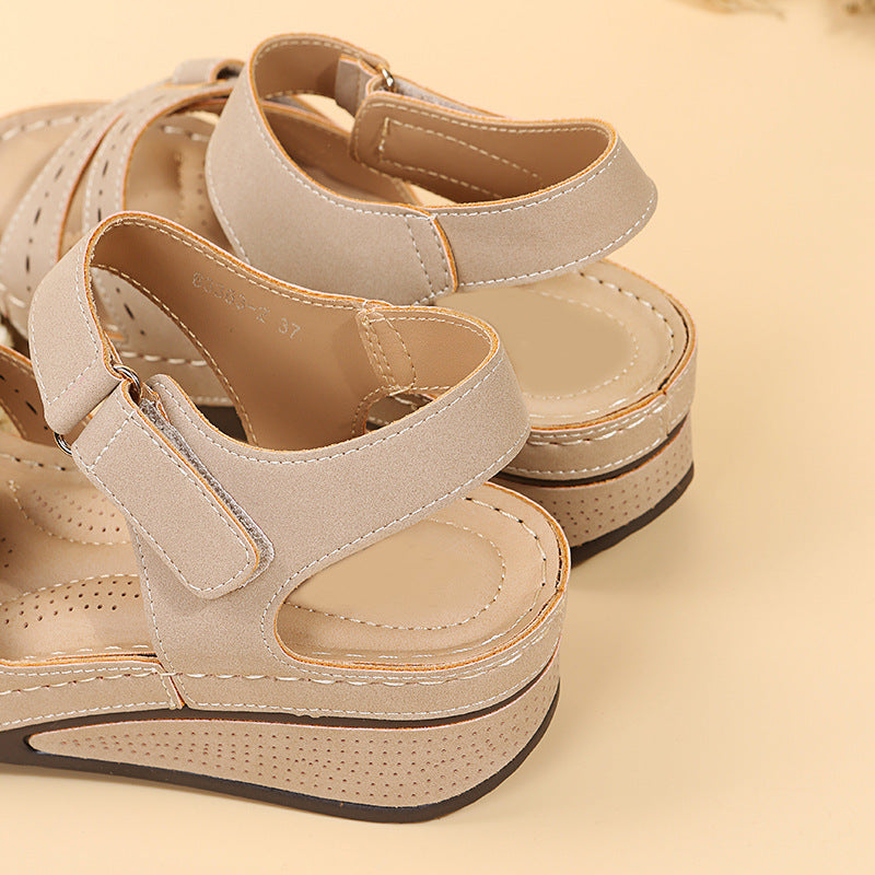 Velcro Wedge Sandals