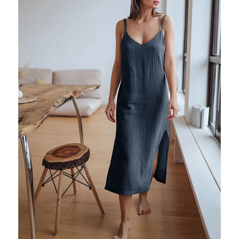 Cotton Double Layer Crepe Dress