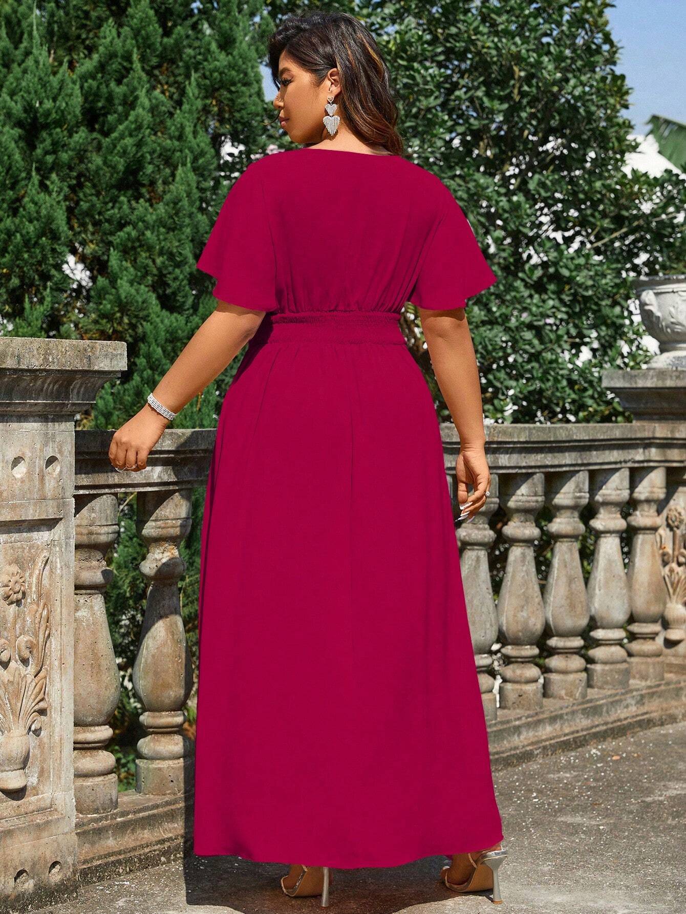 Burgundy Morgan Maxi Dress