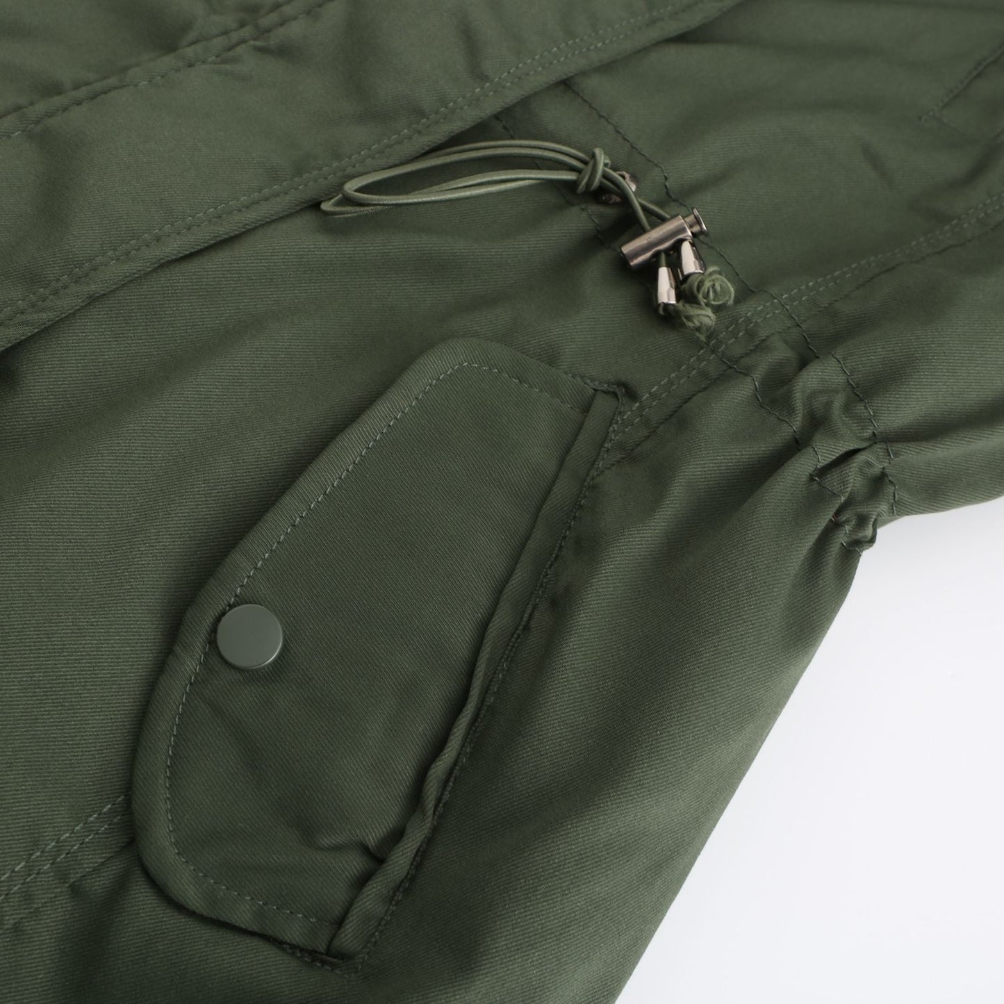 Double Sided Cotton Padded Coat w/ Detachable Hood