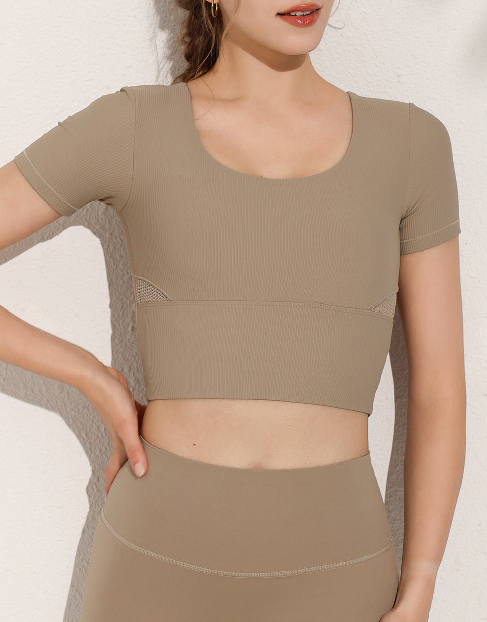 Sports Ribbed T Shirt
