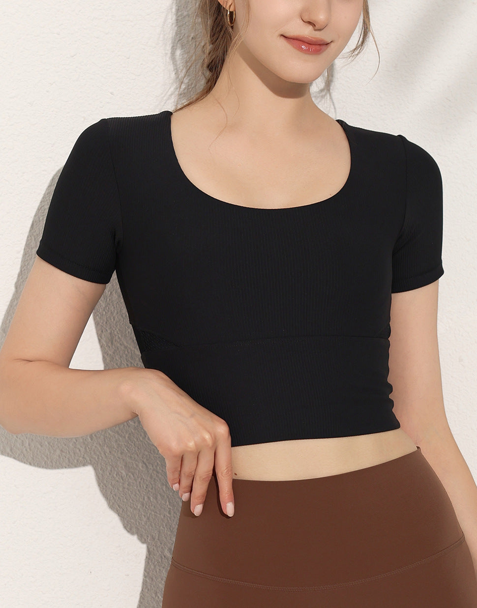 Sports Ribbed T Shirt