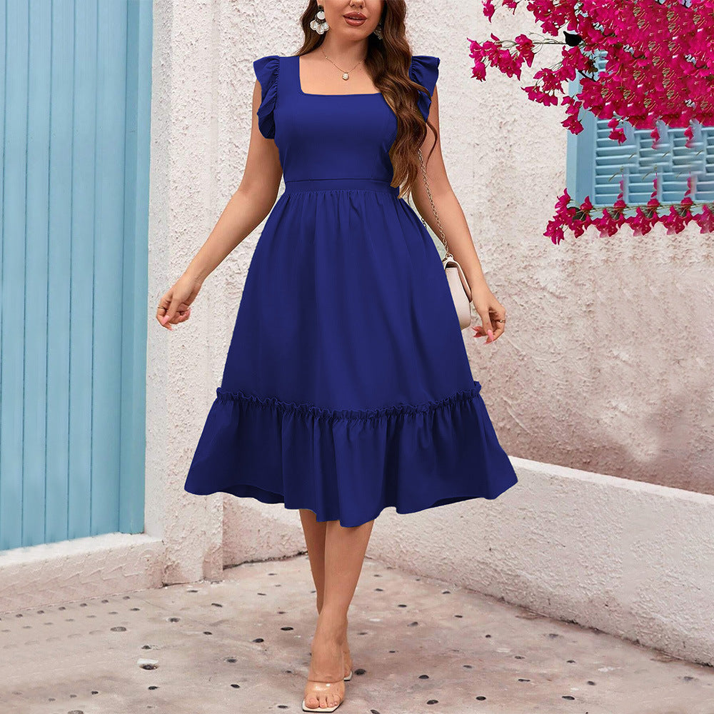 Curvy Jovi Blue Midi Dress