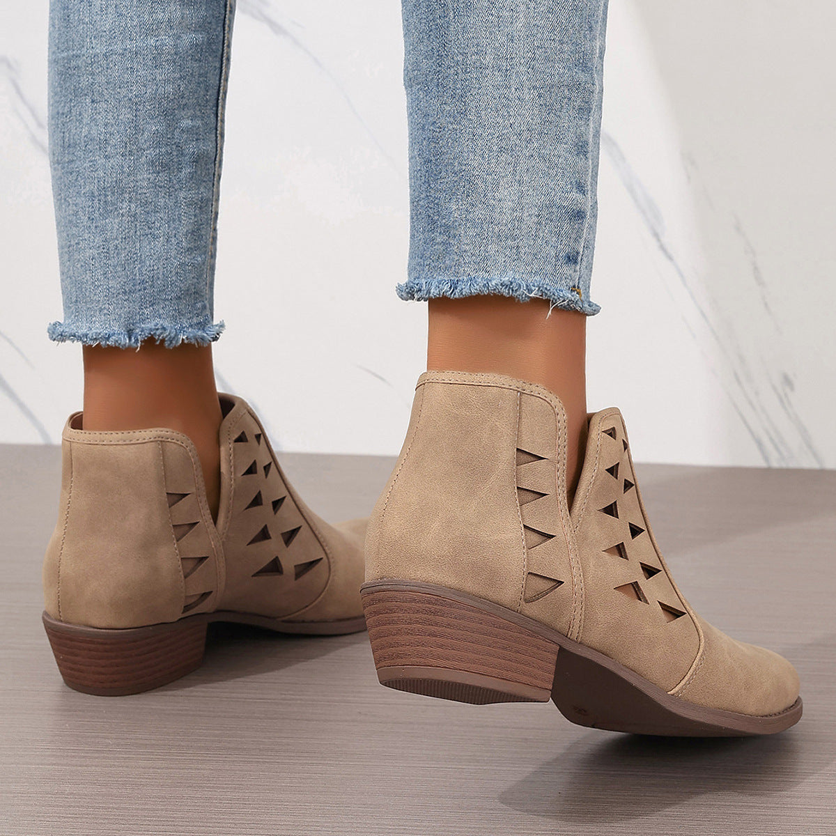 Sal's Cutout Ankle Boots
