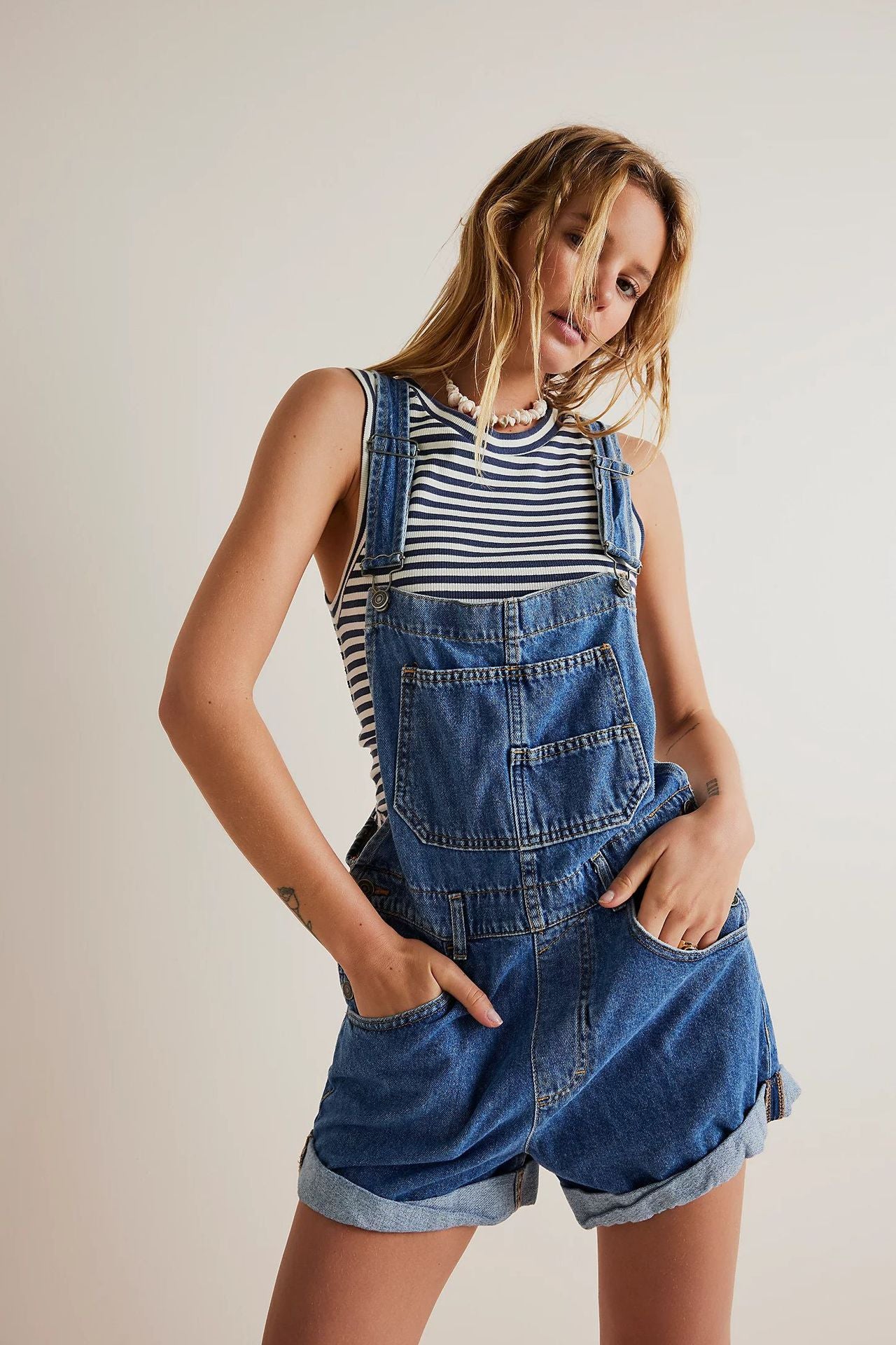 Steph Denim Overalls