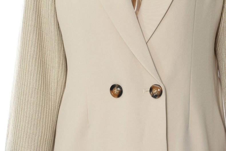 Patchwork Mid Length Coat
