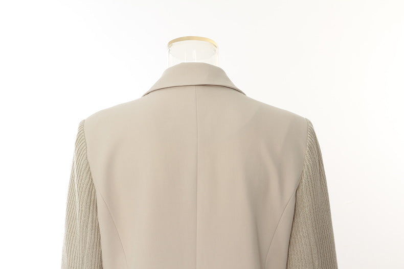 Patchwork Mid Length Coat