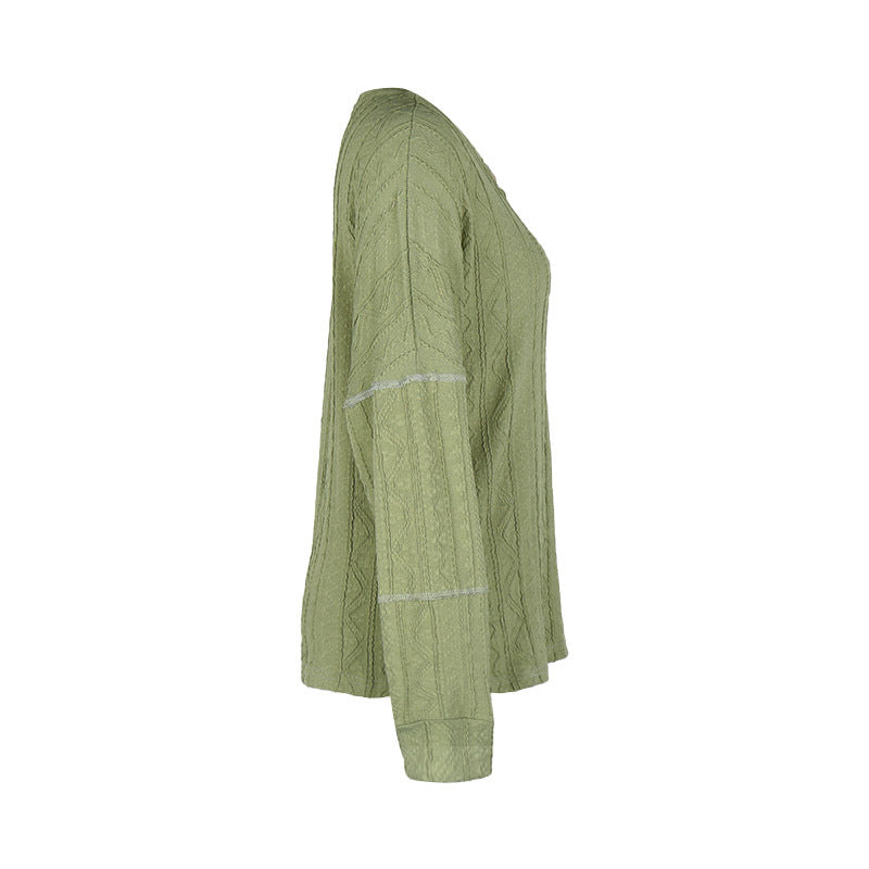 Green Long-Sleeved Top