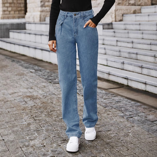 Straight High Waist Jeans