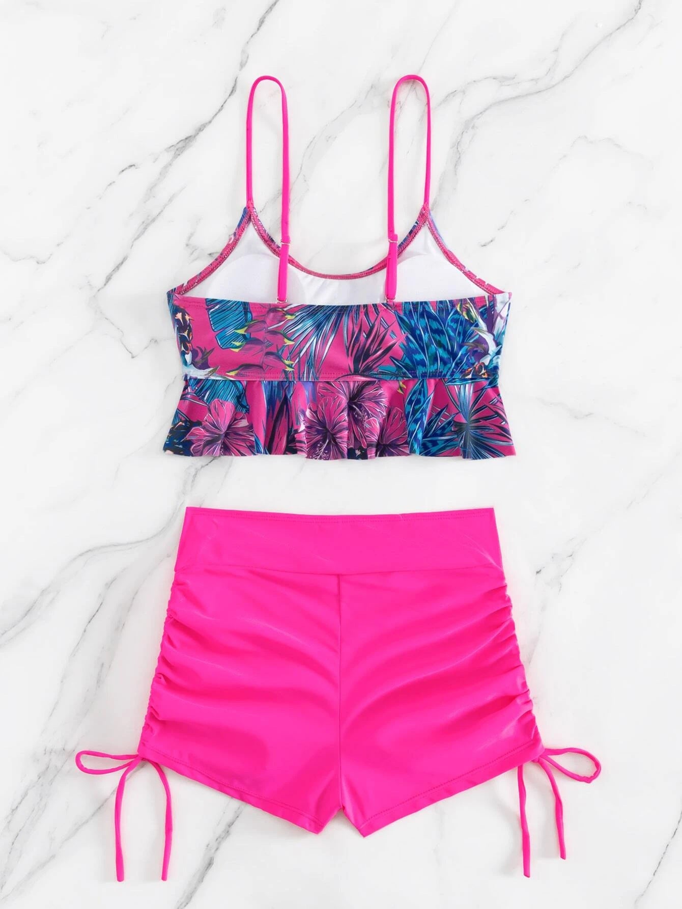 Tropical Boy Shorts Bikini