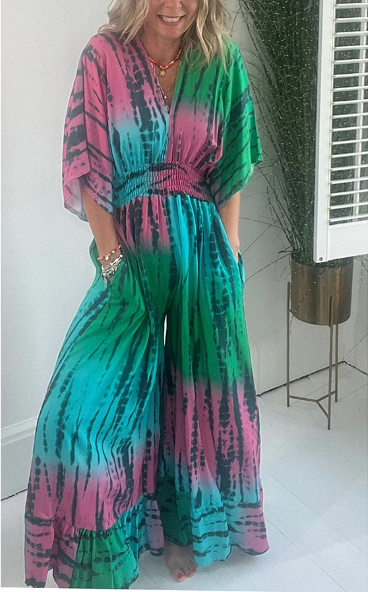 Multi coloured Jumpsuit with Pockets