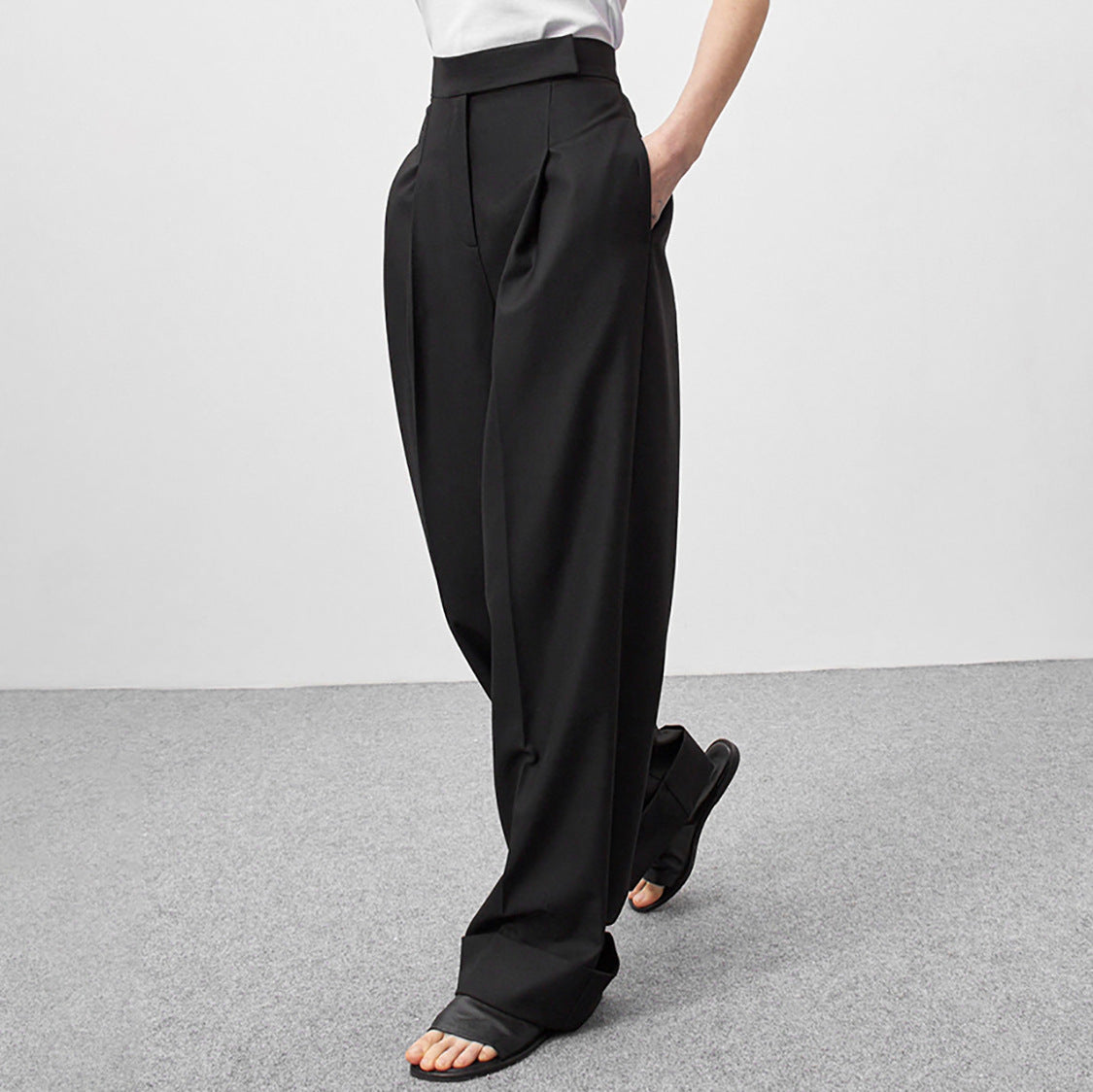 Black Mopping Work Pants