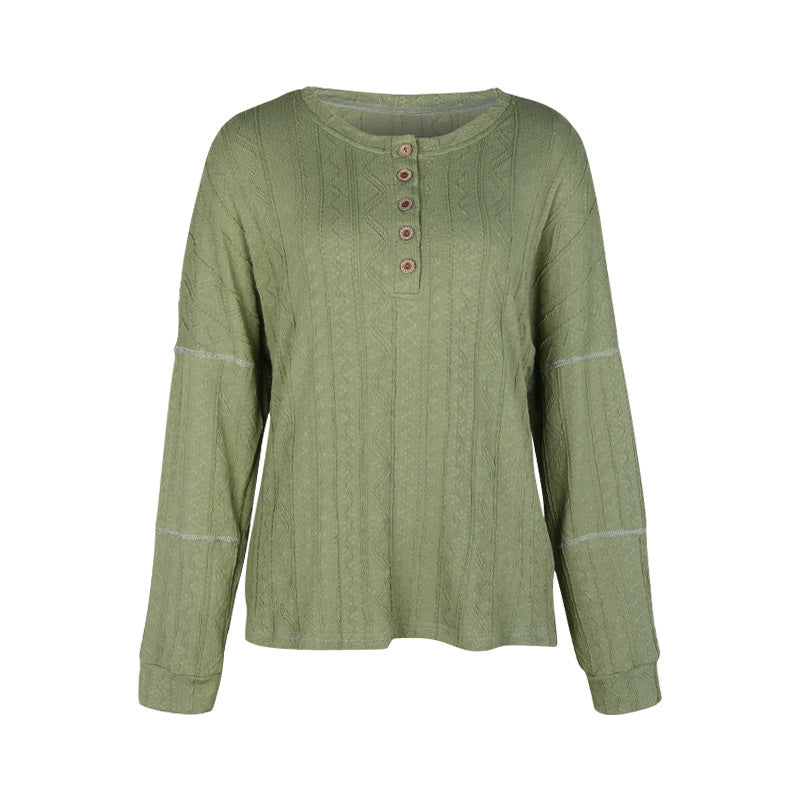 Green Long-Sleeved Top