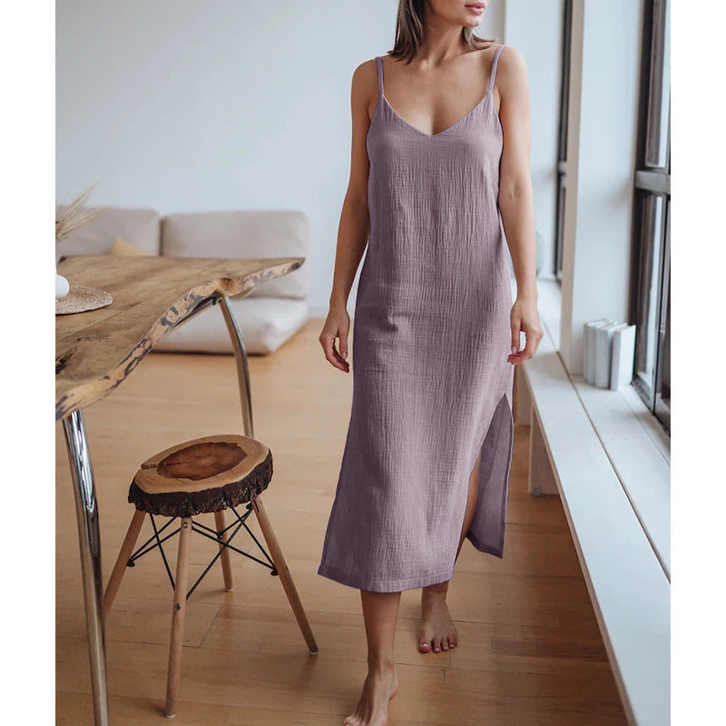 Cotton Double Layer Crepe Dress