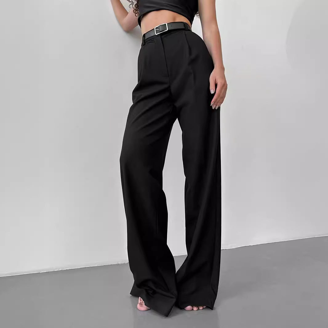 Casual Office Loose Straight Pants