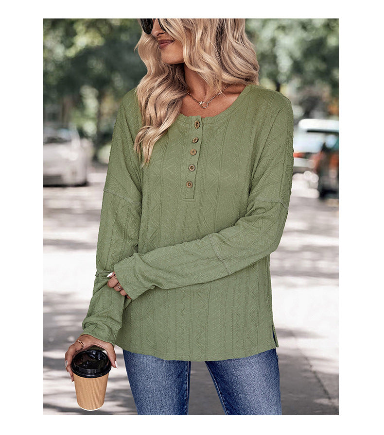 Green Long-Sleeved Top