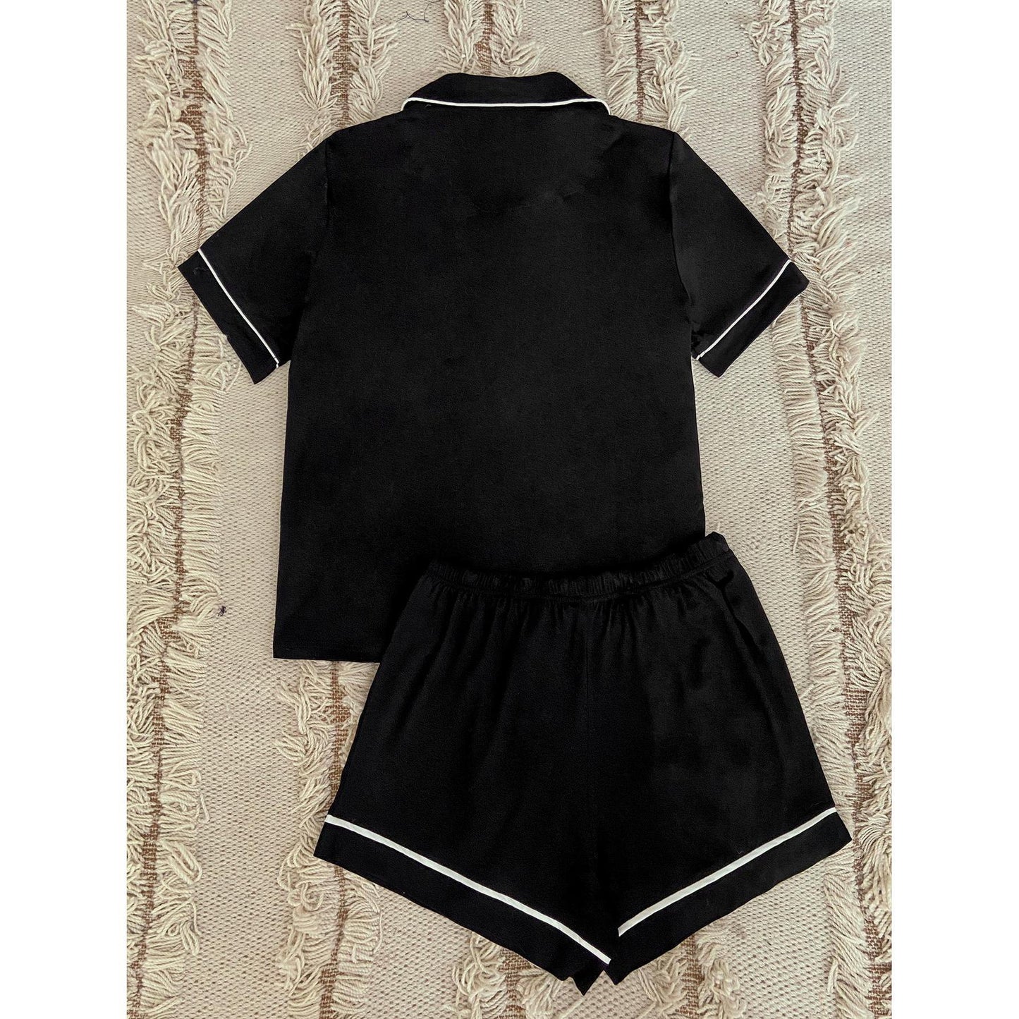 Black Sweetheart Pajama Set