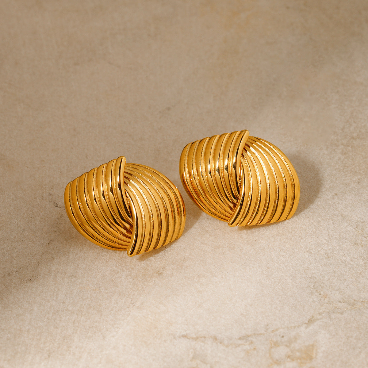 Striped Texture Staggered Studs