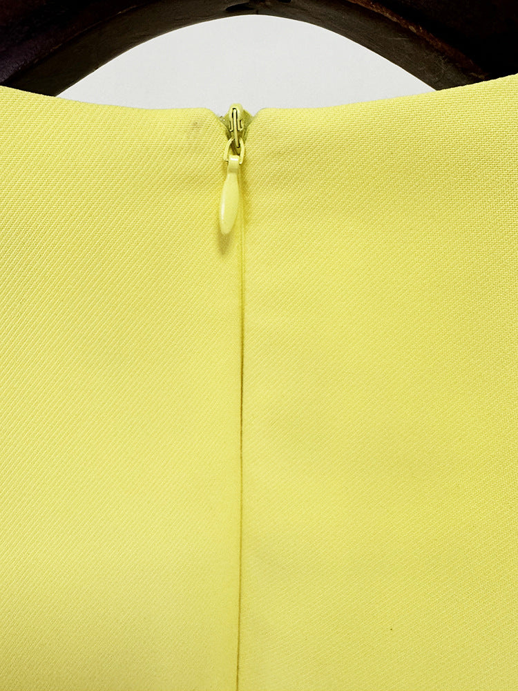 Bead Embedded Mid Length Dress