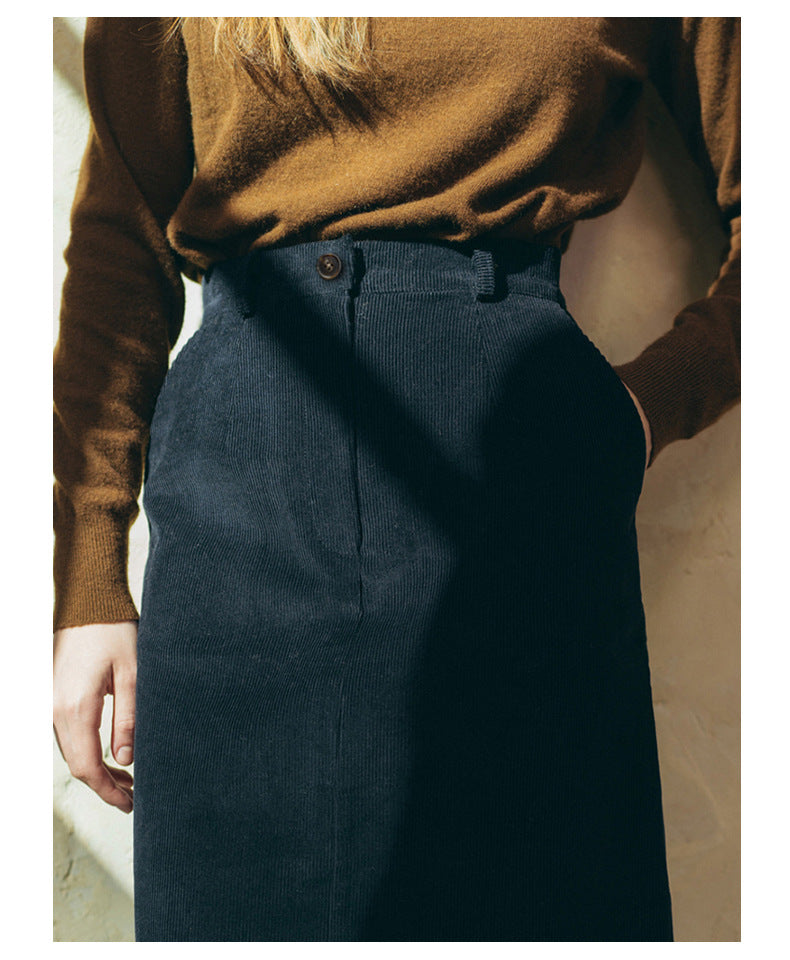 Midi Corduroy Skirt