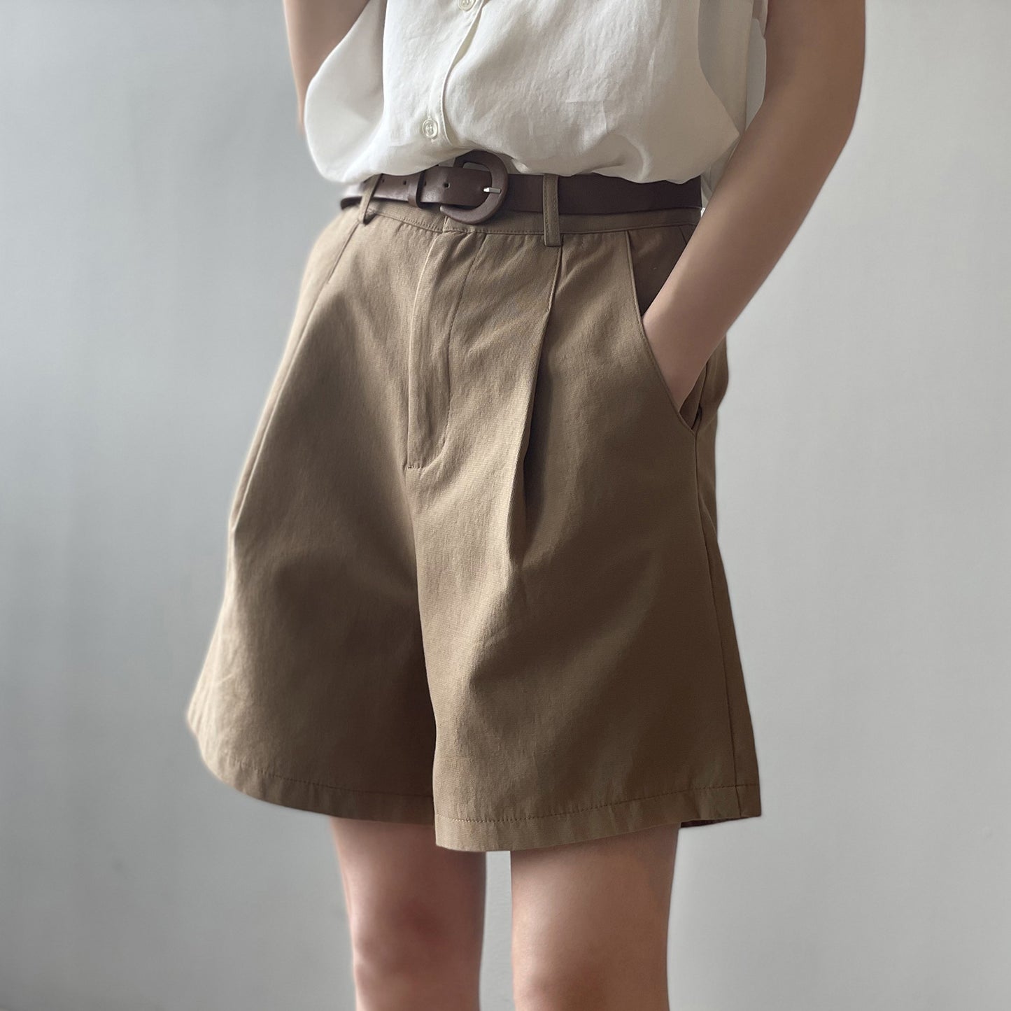High Waist Slimming Loose Shorts