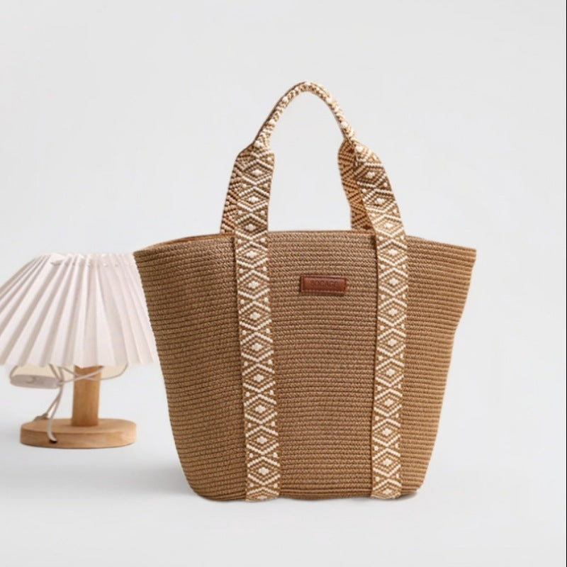 Large Capacity Straw Tote