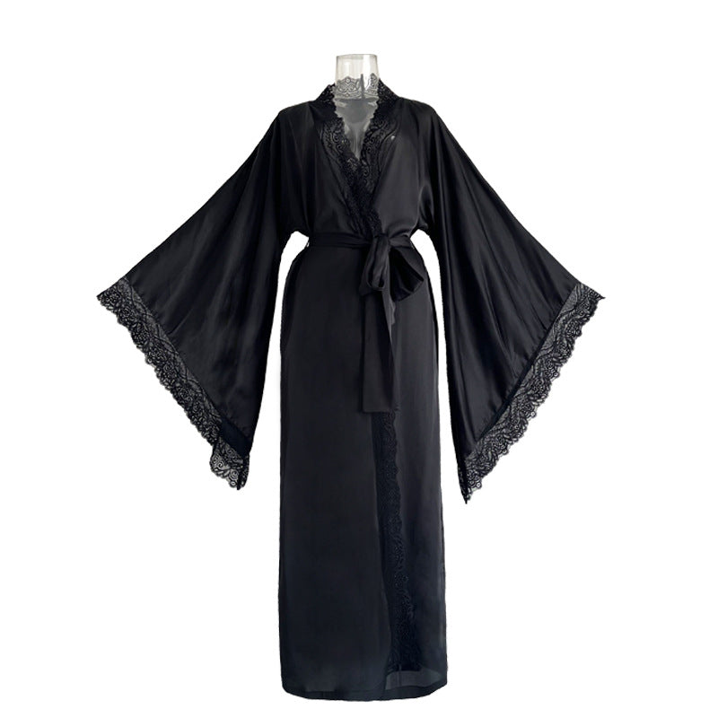 Satin Lace Romantic Luxury Robe
