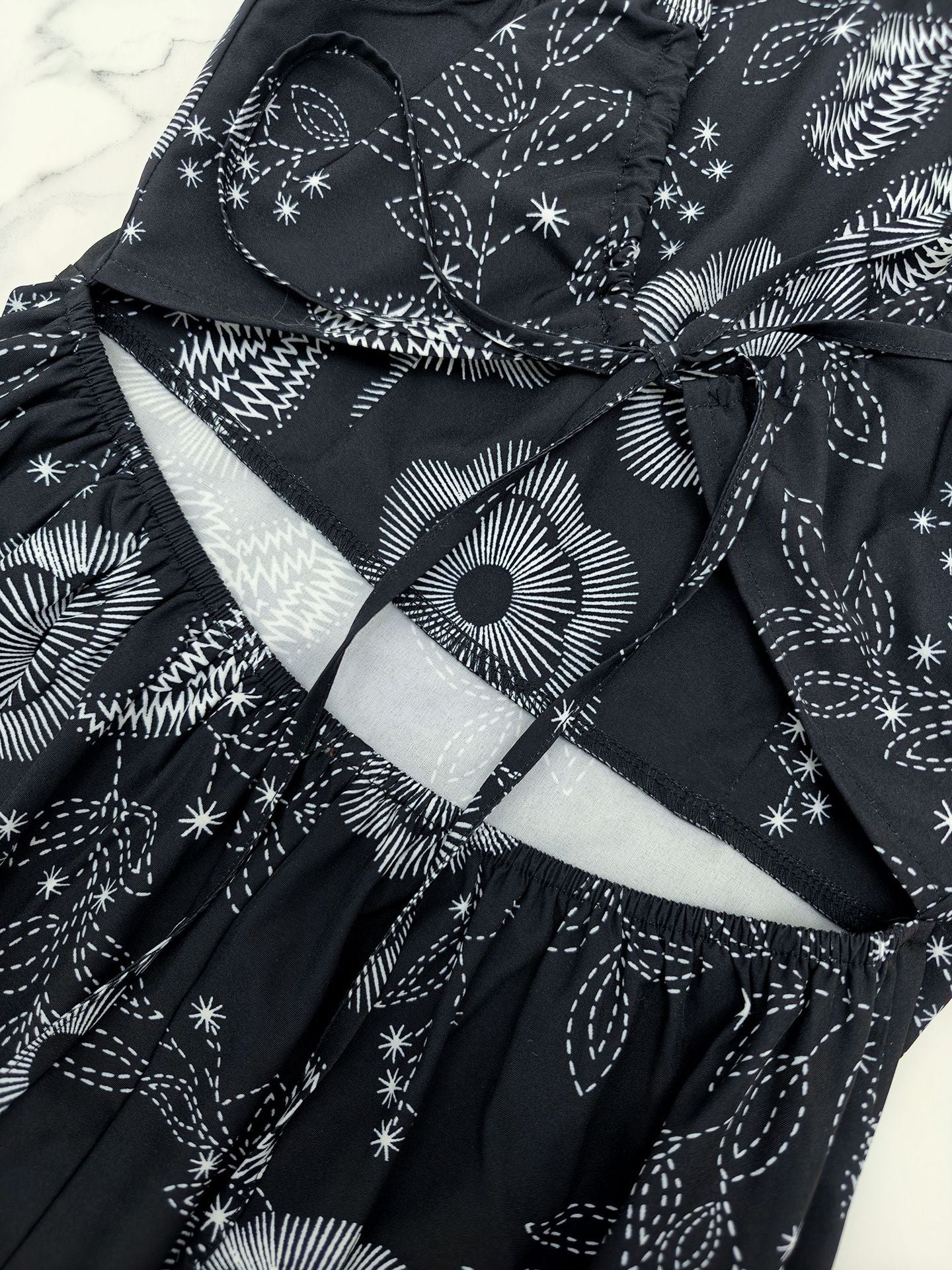 Halter Vacation Elegant Printed Dress