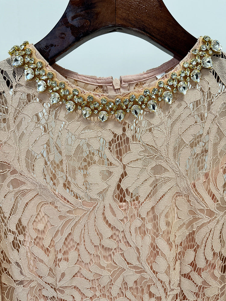 Bead Diamond Lace Dress