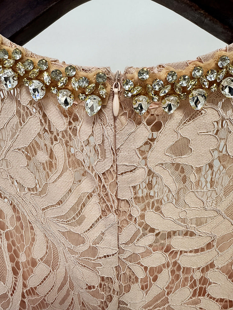 Bead Diamond Lace Dress