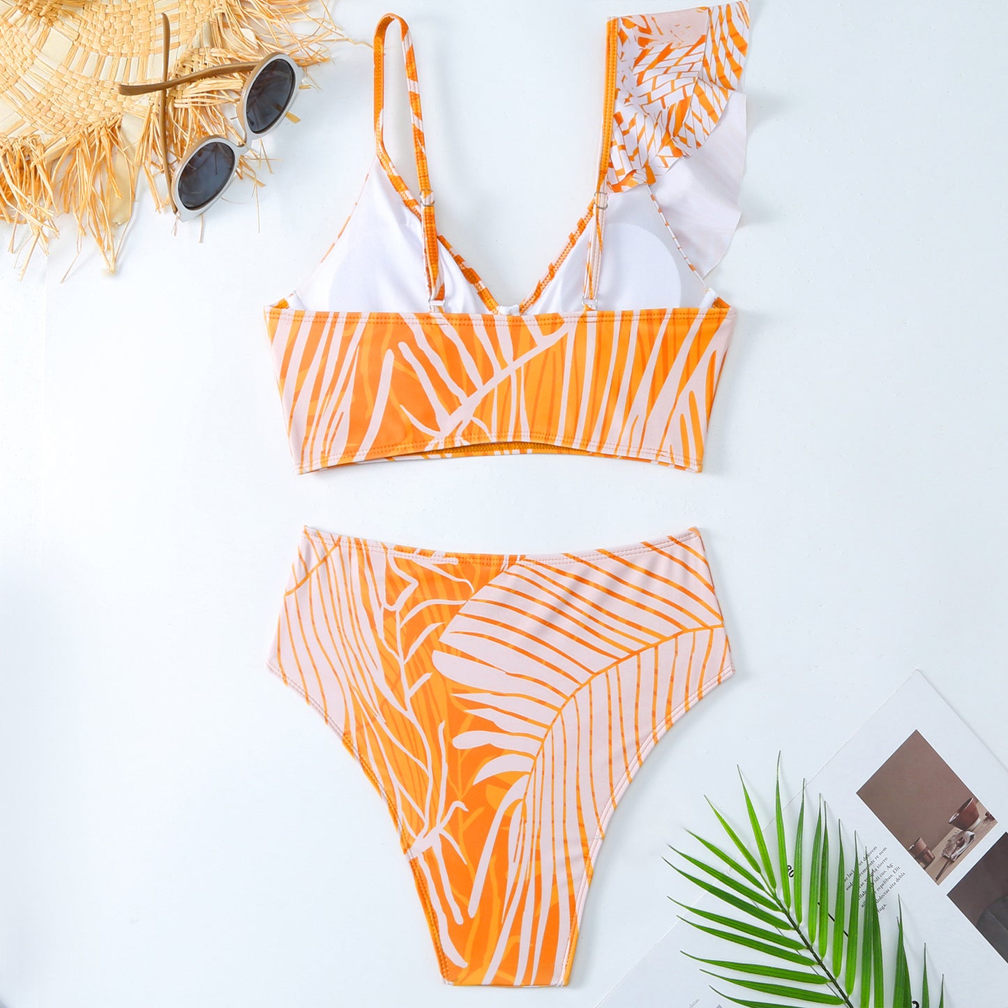 Printed Bikini Swimsuit Set