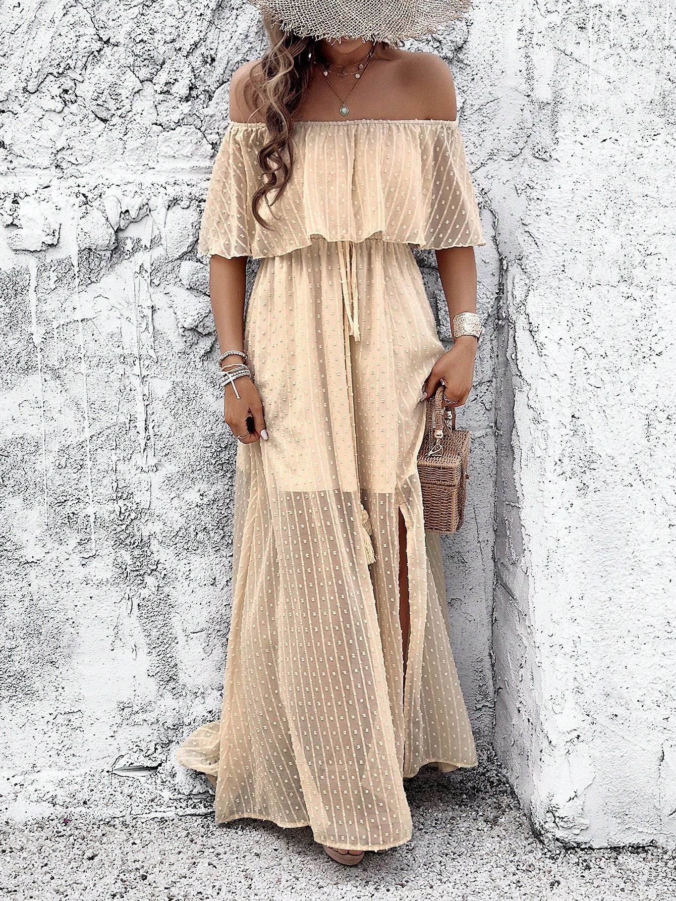 Tiana Apricot Dress