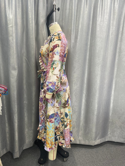 Vintage Fashion Print Dress