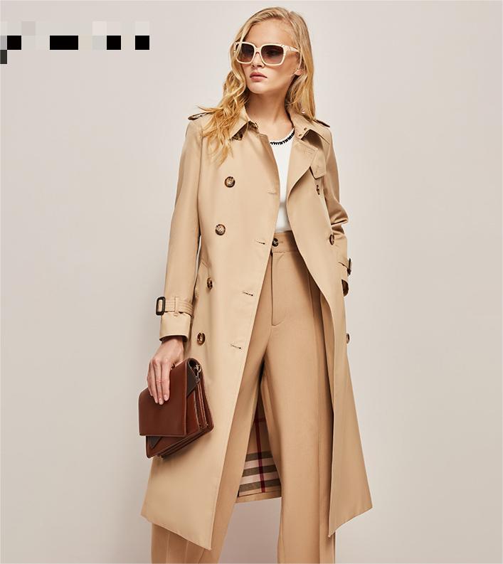 Gabardine Windbreaker Trench Coat
